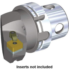Kennametal - Left Hand Cut, Size KM4X100, CN.. Insert Compatiblity, Internal or External Modular Turning & Profiling Cutting Unit Head - 63mm Ctr to Cutting Edge, 100mm Head Length, Through Coolant - Americas Industrial Supply