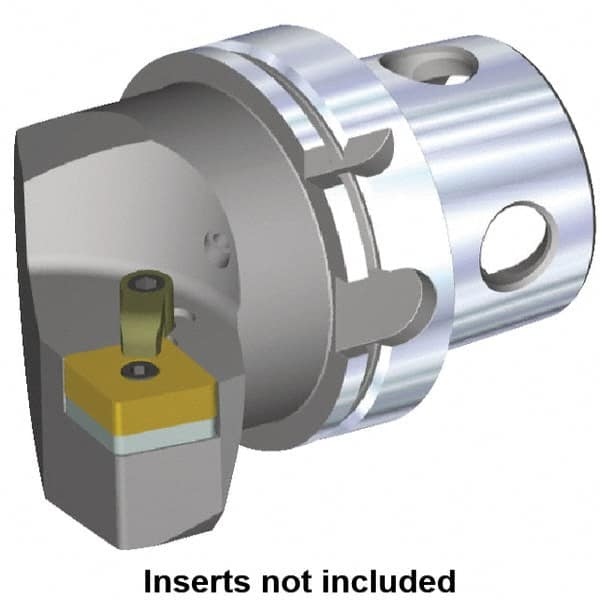 Kennametal - Right Hand Cut, Size KM4X100, CN.. Insert Compatiblity, Modular Turning & Profiling Cutting Unit Head - 58mm Ctr to Cutting Edge, 100mm Head Length, Through Coolant - Americas Industrial Supply