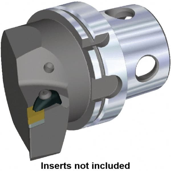 Kennametal - Right Hand Cut, Size KM4X100, DN.. Insert Compatiblity, Modular Turning & Profiling Cutting Unit Head - 63mm Ctr to Cutting Edge, 100mm Head Length, Through Coolant - Americas Industrial Supply