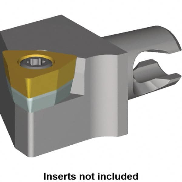 Kennametal - Right Hand Cut, Size KM12, WC.. Insert Compatiblity, Modular Turning & Profiling Cutting Unit Head - 8mm Ctr to Cutting Edge, 15mm Head Length, Series KM Micro - Americas Industrial Supply
