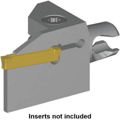 Kennametal - A4S Insert, 30mm Head Length, 2mm Min Groove Width, Modular Grooving Cutting Unit Head - Right Hand Cut, System Size KM12, Series Micro A4 - Americas Industrial Supply