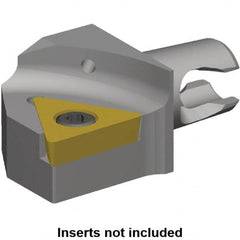 Kennametal - Right Hand Cut, Size KM16, TC.. Insert Compatiblity, Modular Turning & Profiling Cutting Unit Head - 10mm Ctr to Cutting Edge, 20mm Head Length, Through Coolant, Series KM Micro - Americas Industrial Supply