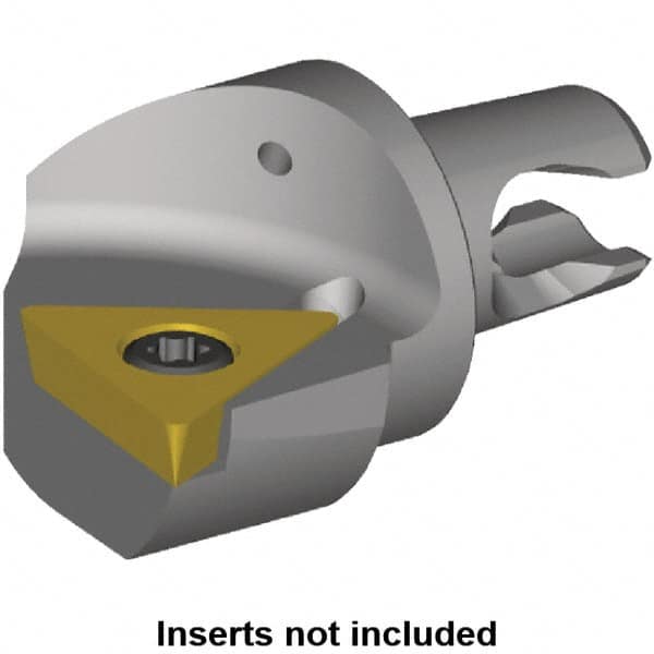 Kennametal - Left Hand Cut, Size KM2016, TP.. Insert Compatiblity, Internal or External Modular Turning & Profiling Cutting Unit Head - 13mm Ctr to Cutting Edge, 20mm Head Length, Through Coolant, Series KM Micro - Americas Industrial Supply