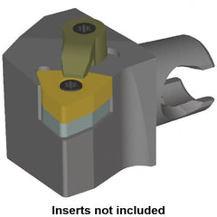 Kennametal - Right Hand Cut, Size KM20, WN.. Insert Compatiblity, Modular Turning & Profiling Cutting Unit Head - 12.5mm Ctr to Cutting Edge, 25mm Head Length, Series KM Mini - Americas Industrial Supply