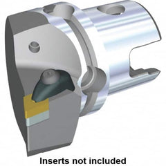 Kennametal - Right Hand Cut, Size KM40, DN.. Insert Compatiblity, Modular Turning & Profiling Cutting Unit Head - 27mm Ctr to Cutting Edge, 50mm Head Length, Through Coolant, Series Kenclamp - Americas Industrial Supply