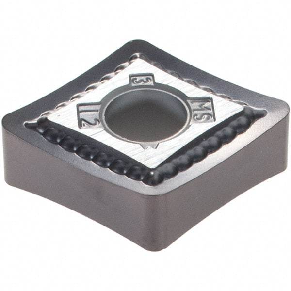 Kennametal - CNMG433 MS Grade KCU10 Carbide Turning Insert - TiAlN Finish, 80° Diamond, 1/2" Inscr Circle, 3/16" Thick, 3/64" Corner Radius - Americas Industrial Supply