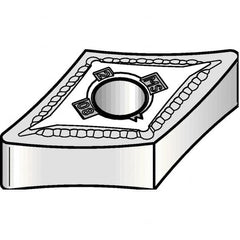 Kennametal - DNMG441 MS Grade KCU10 Carbide Turning Insert - TiAlN Finish, 55° Diamond, 1/2" Inscr Circle, 1/4" Thick, 1/64" Corner Radius - Americas Industrial Supply