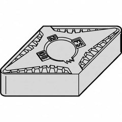 Kennametal - DNGG332 FS Grade KCU10 Carbide Turning Insert - TiAlN Finish, 55° Diamond, 3/8" Inscr Circle, 3/16" Thick, 1/32" Corner Radius - Americas Industrial Supply