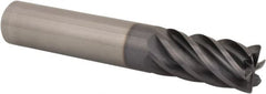 Kennametal - 14mm, 6 Flute, Single End, Solid Carbide, 0.75mm Corner Radius End Mill - 83mm OAL, 38° Helix, Right Hand Flute, 26mm LOC, Right Hand Cut - Americas Industrial Supply