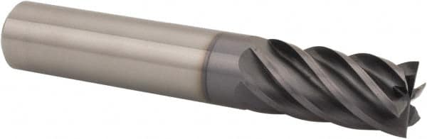 Kennametal - 14mm, 26mm LOC, 14mm Shank Diam, 83mm OAL, 6 Flute, Solid Carbide Square End Mill - Single End, AlTiN Finish, Spiral Flute, 38° Helix, Centercutting, Right Hand Cut, Right Hand Flute - Americas Industrial Supply