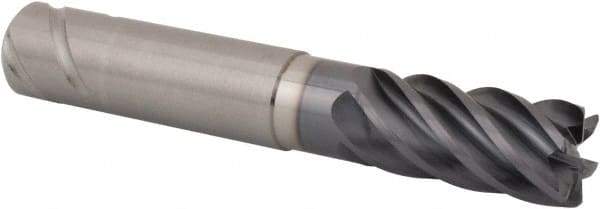 Kennametal - 16mm, 6 Flute, Single End, Solid Carbide, 1mm Corner Radius End Mill - 100mm OAL, 38° Helix, Right Hand Flute, 32mm LOC, Right Hand Cut, 48mm Extended Reach - Americas Industrial Supply