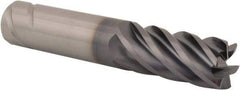 Kennametal - 3/4", 6 Flute, Single End, Solid Carbide, 0.03" Corner Radius End Mill - 4" OAL, 38° Helix, Right Hand Flute, 1-1/2" LOC, Right Hand Cut - Americas Industrial Supply