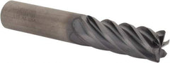Kennametal - 1/2", 6 Flute, Single End, Solid Carbide, 0.015" Corner Radius End Mill - 3" OAL, 38° Helix, Right Hand Flute, 1-1/4" LOC, Right Hand Cut - Americas Industrial Supply