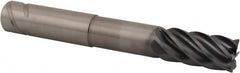 Kennametal - 1", 6 Flute, Single End, Solid Carbide, 0.12" Corner Radius End Mill - 4-1/2" OAL, 38° Helix, Right Hand Flute, 1-3/4" LOC, Right Hand Cut - Americas Industrial Supply