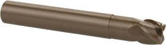 Kennametal - 6mm, 4 Flute, Single End, Ceramic, 0.75mm Corner Radius End Mill - 50mm OAL, 40° Helix, Right Hand Flute, 4.5mm LOC, Right Hand Cut, 12mm Extended Reach - Americas Industrial Supply