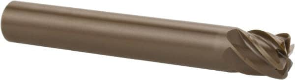 Kennametal - 3/16", 6 Flute, Single End, Ceramic, 0.023" Corner Radius End Mill - 2" OAL, 40° Helix, Right Hand Flute, 9/64" LOC, Right Hand Cut - Americas Industrial Supply