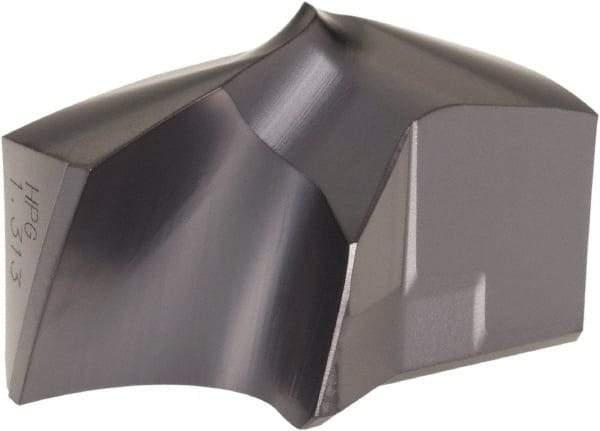 Kennametal - Series KSEM Plus, 1-5/16" Diam Grade KCPM45 140° Replaceable Drill Tip - Carbide, TiAlN Finish, 9 Seat Size - Americas Industrial Supply