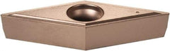 Kennametal - VBMT331 LF Grade KCP25B Carbide Turning Insert - TiCN/Al2O3/TiOCN Finish, 35° Diamond, 3/8" Inscr Circle, 3/16" Thick, 1/64" Corner Radius - Americas Industrial Supply