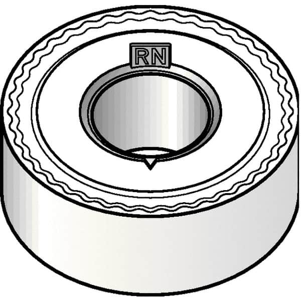 Kennametal - RNMG43 RN Grade KCP10B Carbide Turning Insert - TiCN/Al2O3/TiOCN Finish, Round, 1/2" Inscr Circle, 3/16" Thick - Americas Industrial Supply