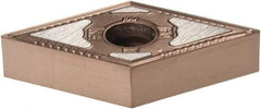 Kennametal - DNMG431 FN Grade KCK15B Carbide Turning Insert - TiCN/Al2O3/TiOCN Finish, 55° Diamond, 1/2" Inscr Circle, 3/16" Thick, 1/64" Corner Radius - Americas Industrial Supply
