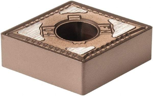Kennametal - CNMG431 FN Grade KCP10B Carbide Turning Insert - TiCN/Al2O3/TiOCN Finish, 80° Diamond, 1/2" Inscr Circle, 3/16" Thick, 1/64" Corner Radius - Americas Industrial Supply