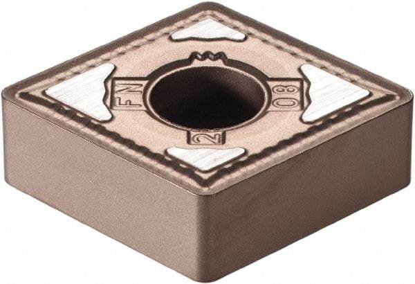 Kennametal - CNMG432 FN Grade KCP10B Carbide Turning Insert - TiCN/Al2O3/TiOCN Finish, 80° Diamond, 1/2" Inscr Circle, 3/16" Thick, 1/32" Corner Radius - Americas Industrial Supply