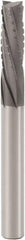 Seco - 8mm Cutting Diam x 24mm Length of Cut, 6 Flute, Downcut Spiral Router Bit - DURA Coated, Left Hand Cut, Solid Carbide, 80mm OAL x 8mm Shank Diam, Square End, 15° Helix Angle - Americas Industrial Supply