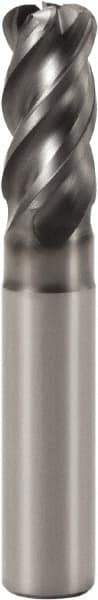 Seco - 12mm, 4 Flute, Single End, Solid Carbide, 1mm Corner Radius End Mill - 90mm OAL, 42° Helix, Right Hand Flute, 24mm LOC, Right Hand Cut, 36mm Extended Reach - Americas Industrial Supply