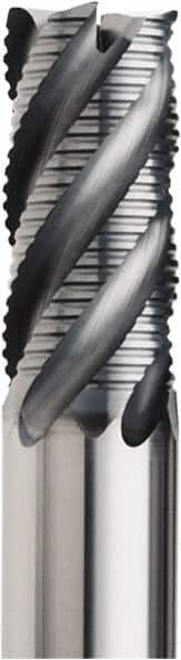 Seco - 8mm Diam, 16mm LOC, 4 Flute Solid Carbide 45° Corner Chamfer Roughing End Mill - SIRON-A Finish, 60mm OAL, 8mm Shank Diam, Single End, Centercutting, 38° Helix - Americas Industrial Supply