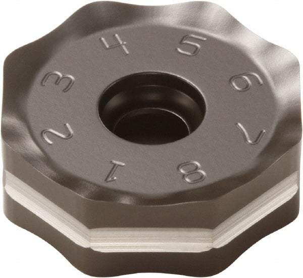 Seco - ONMU090520 ME12 Grade MS2500 Carbide Milling Insert - TiCN/Al2O3 Finish, 0.228" Thick, 0.472" Inscribed Circle - Americas Industrial Supply