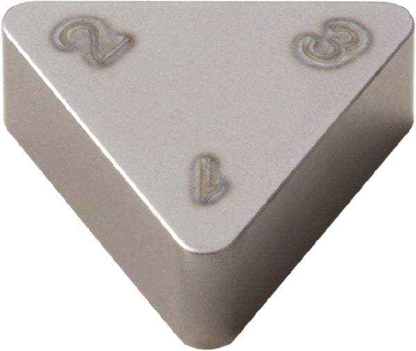 Seco - TNGX222 WZ Grade CBN010 CBN Turning Insert - 60° Triangle, 1/4" Inscr Circle, 1/8" Thick, 1/32" Corner Radius - Americas Industrial Supply