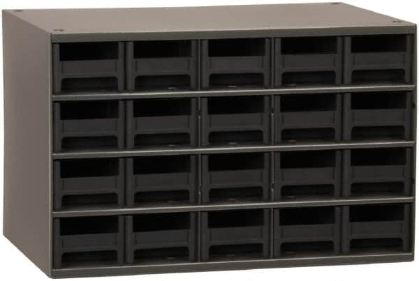 Akro-Mils - 20 Drawer, Small Parts Cabinet - 11" Deep x 17" Wide x 11" High - Americas Industrial Supply