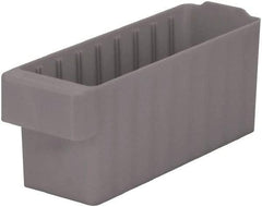 Akro-Mils - 15 Lb. Load Capacity, 11-5/8" Deep, Gray Polymer Drawer Bin - 4-5/8" High x 3-3/4" Wide x 11-5/8" Long - Americas Industrial Supply
