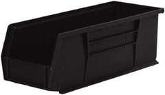 Akro-Mils - 50 Lb. Load Capacity, 14-3/4" Deep, Black Polymer Hopper Stacking Bin - 5" High x 5-1/2" Wide x 14-3/4" Long - Americas Industrial Supply
