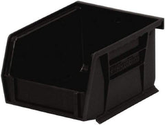 Akro-Mils - 10 Lb. Load Capacity, 5-3/8" Deep, Black Polymer Hopper Stacking Bin - 3" High x 4-1/8" Wide x 5-3/8" Long - Americas Industrial Supply