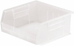 Akro-Mils - 50 Lb. Load Capacity, 10-7/8" Deep, Clear Polymer Hopper Stacking Bin - 5" High x 11" Wide x 10-7/8" Long - Americas Industrial Supply