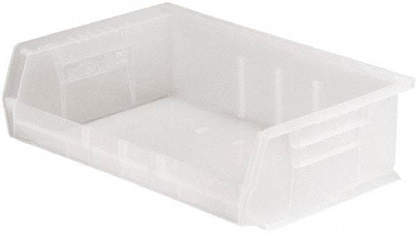 Akro-Mils - 60 Lb. Load Capacity, 10-7/8" Deep, Clear Polymer Hopper Stacking Bin - 5" High x 16-1/2" Wide x 10-7/8" Long - Americas Industrial Supply