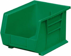Akro-Mils - 50 Lb. Load Capacity, 10-3/4" Deep, Green Polymer Hopper Stacking Bin - 7" High x 8-1/4" Wide x 10-3/4" Long - Americas Industrial Supply