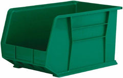 Akro-Mils - 60 Lb. Load Capacity, 18" Deep, Green Polymer Hopper Stacking Bin - 10" High x 11" Wide x 18" Long - Americas Industrial Supply