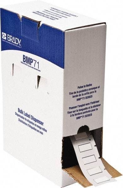 Brady - 1-1/6" Wide x 444" Long, White Heat Shrinkable Polyolefin Heat Shrink Tubing - For BMP61 Labeling System, BMP71 Label Printer, TLS 2200 Thermal Labeling System, TLS-pc Link Thermal Labeling System - Americas Industrial Supply