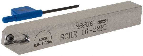 Iscar - SCH, External, Right Hand, 0.315" Max Depth of Cut, 0.02 to 0.098" Groove Width, Indexable Grooving Tool Holder - SCIR 22 Insert Compatibility, 0.63" Shank Height, 0.63" Shank Width, 4.921" OAL - Americas Industrial Supply