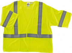 Ergodyne - Size 2X/3XL Flame Resistant/Retardant Lime Mesh General Purpose Vest - 52 to 58" Chest, ANSI/ISEA 107, Hook & Loop Closure, 2 Pockets, Polyester - Americas Industrial Supply