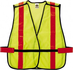 Ergodyne - One Size Fits Most High Visibility Lime Mesh General Purpose Vest - Hook & Loop Closure, Polyester - Americas Industrial Supply