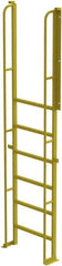 TRI-ARC - 112" 7 Step Configurable Crossover Ladder - 90° Incline, 1,000 Lb Capacity, 70" Platform Height, 30" Base Width x 15" Base Depth, Perforated Tread - Americas Industrial Supply