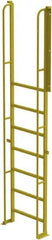 TRI-ARC - 122" 8 Step Configurable Crossover Ladder - 90° Incline, 1,000 Lb Capacity, 80" Platform Height, 30" Base Width x 15" Base Depth, Perforated Tread - Americas Industrial Supply