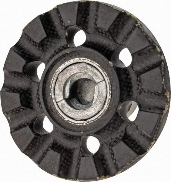 3M - 2" Diam Disc Backing Pad - 1/4" Shank Diam, Medium Density, 20,000 RPM, Roloc TR Compatible - Americas Industrial Supply