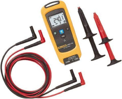 Fluke - 6 VDC to 1,000 VDC, Voltage Tester - LCD Display, +/-0.09 (up to 1,000 V), 0.15 (1,000 V)% Basic DC Accuracy, AA Power Supply - Americas Industrial Supply