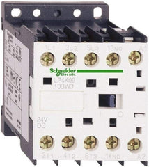 Schneider Electric - 3 Pole, 24 Coil VDC, 6 Amp at 440 VAC, Nonreversible IEC Contactor - BS 5424, CSA, IEC 60947, NF C 63-110, RoHS Compliant, UL Listed, VDE 0660 - Americas Industrial Supply