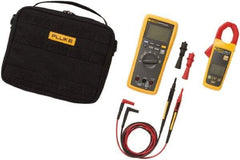 Fluke - 4 Piece, FC Wireless AC Current Clamp Kit - 1,000 Volt Max, LCD Display - Americas Industrial Supply