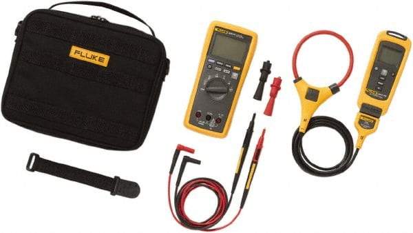 Fluke - 5 Piece, FC Wireless AC Current Clamp Kit - 1,000 Volt Max, LCD Display - Americas Industrial Supply